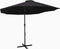 vidaXL - Parasol - met - aluminium - paal - 460x270 - cm - zwart