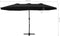 vidaXL - Parasol - met - aluminium - paal - 460x270 - cm - zwart