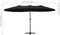 vidaXL - Parasol - met - aluminium - paal - 460x270 - cm - zwart