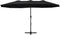 vidaXL - Parasol - met - aluminium - paal - 460x270 - cm - zwart