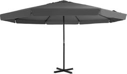 vidaXL - Parasol - met - aluminium - paal - 500 - cm - antraciet