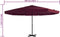vidaXL - Parasol - met - aluminium - paal - 500 - cm - bordeauxrood