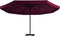 vidaXL - Parasol - met - aluminium - paal - 500 - cm - bordeauxrood