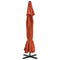 vidaXL - Parasol - met - aluminium - paal - 500 - cm - terracottakleurig