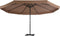 vidaXL - Parasol - met - aluminium - paal - 500 - cm - taupe