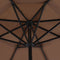 vidaXL - Parasol - met - aluminium - paal - 500 - cm - taupe