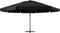 vidaXL - Parasol - met - aluminium - paal - 500 - cm - zwart