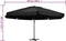 vidaXL - Parasol - met - aluminium - paal - 500 - cm - zwart