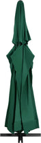 vidaXL - Parasol - met - aluminium - paal - 600 - cm - groen