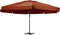 vidaXL - Parasol - met - aluminium - paal - 600 - cm - terracottakleurig
