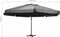 vidaXL - Parasol - met - aluminium - paal - 600 - cm - antracietkleurig