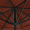 vidaXL - Parasol - met - aluminium - paal - 600 - cm - terracottakleurig