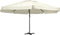 vidaXL - Parasol - met - aluminium - paal - 600 - cm - zandwit
