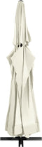 vidaXL - Parasol - met - aluminium - paal - 600 - cm - zandwit