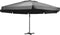 vidaXL - Parasol - met - aluminium - paal - 600 - cm - zwart