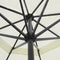 vidaXL - Parasol - met - aluminium - paal - 600 - cm - zwart