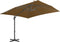 vidaXL - Parasol - met - draagbare - voet - taupe