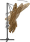 vidaXL - Parasol - met - draagbare - voet - taupe