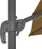 vidaXL - Parasol - met - draagbare - voet - taupe