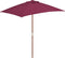 vidaXL - Parasol - met - houten - paal - 150x200 - cm - bordeauxrood