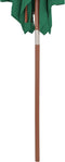 vidaXL - Parasol - met - houten - paal - 150x200 - cm - groen