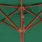 vidaXL - Parasol - met - houten - paal - 150x200 - cm - groen