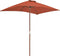 vidaXL - Parasol - met - houten - paal - 150x200 - cm - terracottakleurig