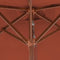 vidaXL - Parasol - met - houten - paal - 150x200 - cm - terracottakleurig