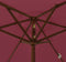 vidaXL - Parasol - met - houten - paal - 196x231 - cm - bordeauxrood