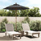 vidaXL - Parasol - met - houten - paal - 196x231 - cm - antracietkleurig