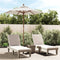 vidaXL - Parasol - met - houten - paal - 196x231 - cm - zandkleurig
