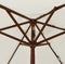 vidaXL - Parasol - met - houten - paal - 196x231 - cm - zandkleurig