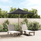 vidaXL - Parasol - met - houten - paal - 198x198x231 - cm - antracietkleurig