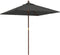 vidaXL - Parasol - met - houten - paal - 198x198x231 - cm - antracietkleurig