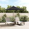 vidaXL - Parasol - met - houten - paal - 198x198x231 - cm - zwart