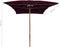 vidaXL - Parasol - met - houten - paal - 200x300 - cm - bordeauxrood
