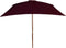 vidaXL - Parasol - met - houten - paal - 200x300 - cm - bordeauxrood