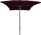 vidaXL - Parasol - met - houten - paal - 200x300 - cm - bordeauxrood