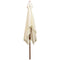 vidaXL - Parasol - met - houten - paal - 200x300 - cm - crèmewit
