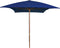 vidaXL - Parasol - met - houten - paal - 200x300 - cm - crèmewit
