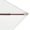 vidaXL - Parasol - met - houten - paal - 200x300 - cm - crèmewit