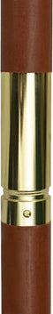 vidaXL - Parasol - met - houten - paal - 200x300 - cm - crèmewit