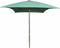 vidaXL - Parasol - met - houten - paal - 200x300 - cm - groen