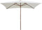 vidaXL - Parasol - met - houten - paal - 200x300 - cm - groen