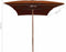 vidaXL - Parasol - met - houten - paal - 200x300 - cm - terracottakleurig
