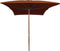 vidaXL - Parasol - met - houten - paal - 200x300 - cm - terracottakleurig