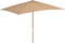 vidaXL - Parasol - met - houten - paal - 200x300 - cm - terracottakleurig