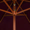 vidaXL - Parasol - met - houten - paal - 200x300 - cm - taupe