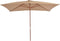 vidaXL - Parasol - met - houten - paal - 200x300 - cm - taupe