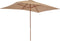 vidaXL - Parasol - met - houten - paal - 200x300 - cm - taupe